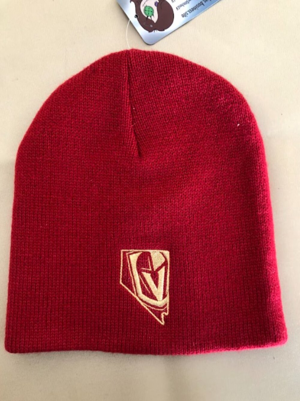 Las Vegas Golden Knights Red Nevada Framed Logo Beanies!